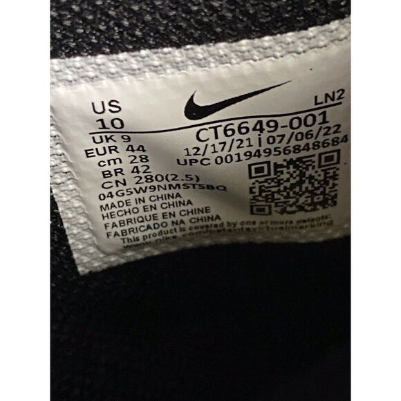 Nike Alpha Menace Pro 3 Mid Football Cleats Men's Black Size 10 CT6649-001 - Picture 6 of 9